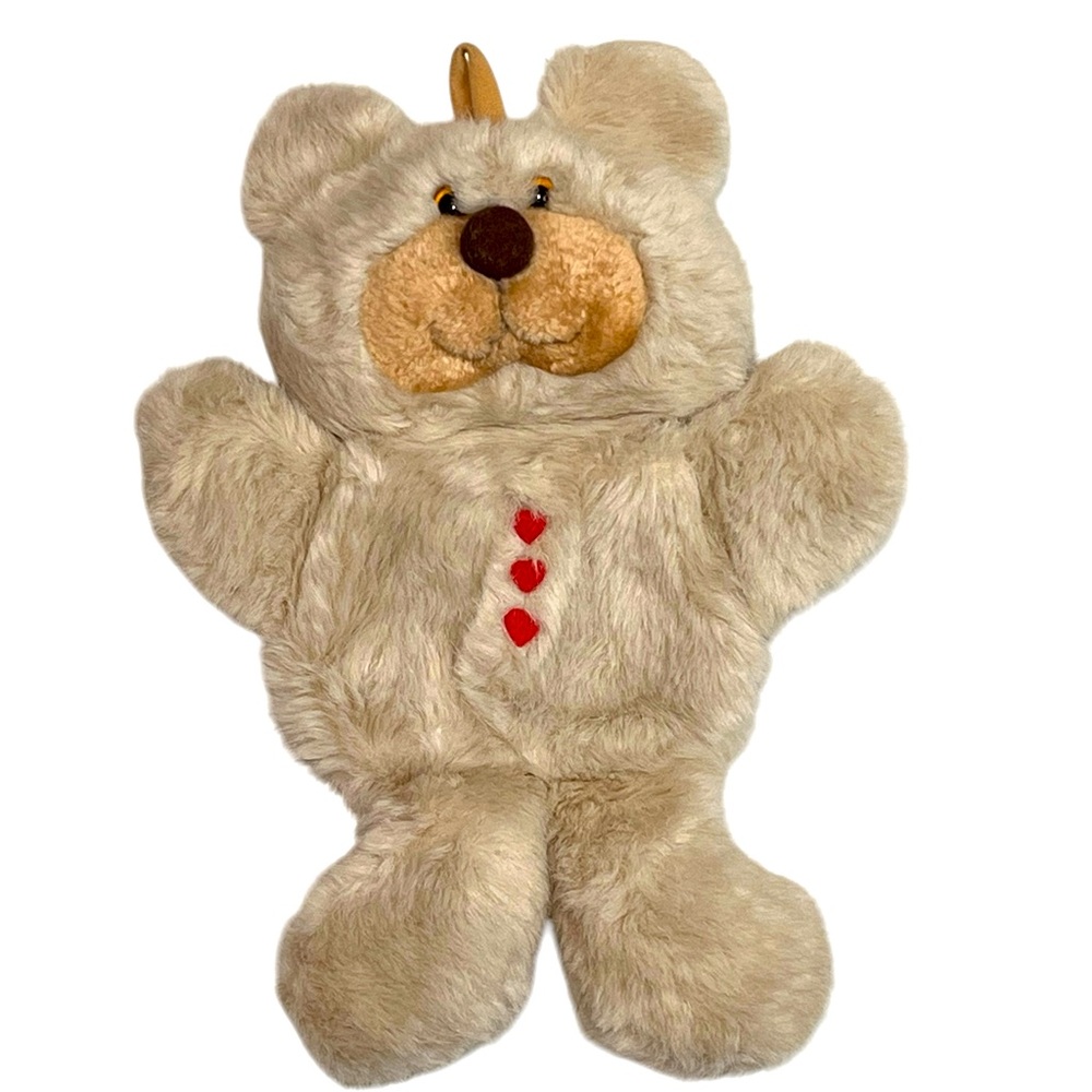 Vintage 1983 Hallmark Card Holder Christmas Stocking Plush‎ Teddy Bear